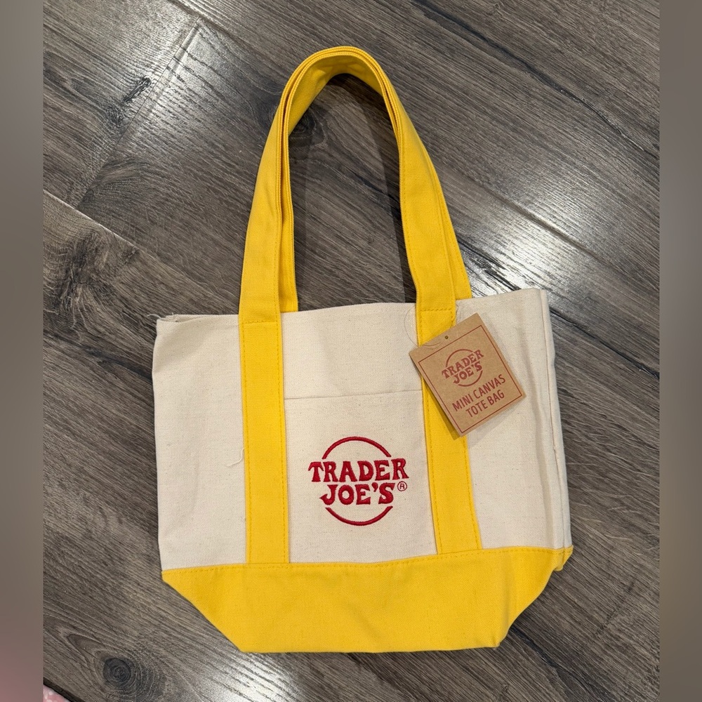 Trader Joe's Mini Canvas Tote Bag